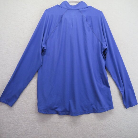 Old Navy Shirt Womens Size XXL Active Go Dry 1/4 Zip Pullover Long Sleeve Blue - Picture 5 of 9